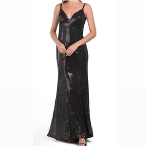 BASIX black label sequin gown- Size 4